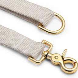 5FT Indestructible Dog Leash with Full Metal Hook and D-Ring (5FT, Gold) 152.4 cm Dog Strap Leash-image-24