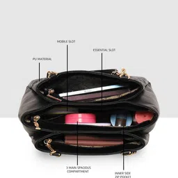 esbeda Women Black Shoulder Bag image 4