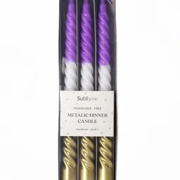 Metallic Dinner Spiral Candle-image-1