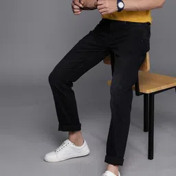 louis philippe jeans Men Slim Low Rise Black Jeans-picture-17