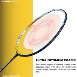 apacs Nano Fusion Speed 9000 Ultra Blue Unstrung Badminton Racquet image 5
