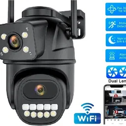 SROPX WiFi Dual Lens 360° PTZ Camera | Full HD View & Mobile Live Access Security Camera-picture-28