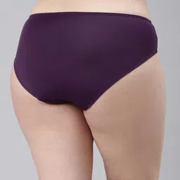 enamor P122 Lace Women Hipster Purple Panty image 2
