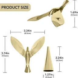 verilux Zinc Alloy Flying Bird Bottle Opener with Holder Gift Creative Zinc Alloy Flying Bird Bottle Opener with Holder Desk Decor Balancing Bottle Opener image 3