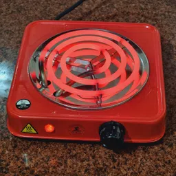 al-afandi Red (220V-1000W) Electric G-Coil Heater Portable Cooktop Hotplate Coal Burner Electric Cooking Heater image 5