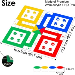 tjoi Premium Ludo Game Board Strategy & War Board Game image 3