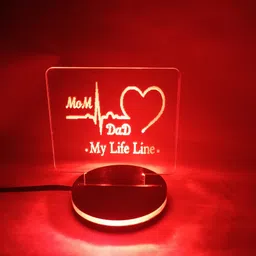 craftkings HM- NIGHT LED LAMP DAD/MOM MY LIFE LINE Night Lamp-picture-30