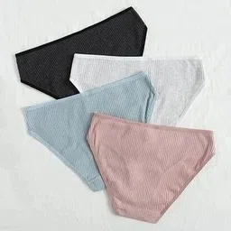 meile Pack of 4 Women Hipster Multicolor Panty-picture-26