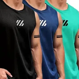 sm shayam creation Pack of 3 Men's Vest Men Vest-picture-10