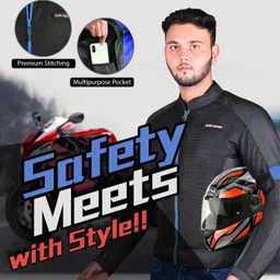 allextreme TRIPPER Riding Jacket Racer Protection With Abrasion Protection Armour for Men Riding Protective Jacket image 5