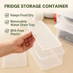 polyhomes Plastic Fridge Container - 1500 ml image 5