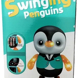 mega shine Dancing Penguin Toy with Lightning and Swinging Arms image 3