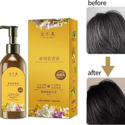 divolife Japanese Long Lasting Natural Hair Dye Shampoo - Black Root Shine , Black-picture-40
