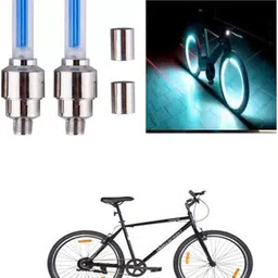 vyantr Cycle Steel, Plastic Tyre Valve Cap For URBAN TRAIL LED Front Rear Light Combo image 1
