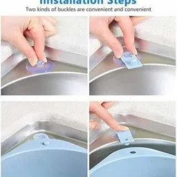 kraze Triangular Shape Sink Storage Basket Drainer Colander image 3