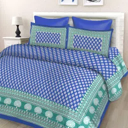 true world Cotton Double Flat 144 TC Printed Bedsheet-picture-16
