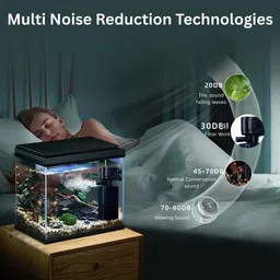 finypetz Aquarium Filter 4-in-1 6005F -15W 880L/H for Tanks up to 2 Ft, Submersible Power Aquarium Filter image 5