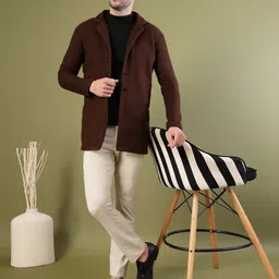 rigo Polar Fleece Solid Coat For Men image 2