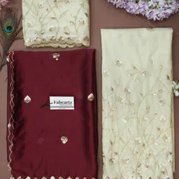 fabcartz Embroidered Semi Stitched Lehenga Choli image 2
