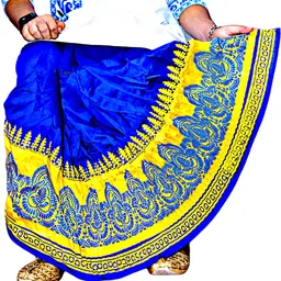 GOURI COLLECTIONS Ready To Wear Pant System PRINTED MAYUR PUCHHA DHOTI For Solid Men Dhoti-picture-22
