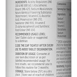 healthkart hk vitals Glutathione Skin Glow Effervescent Tablets With Mixed Flavor image 4