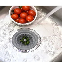 dc decorio Stainless Steel Silicone Household Medium Kitchen Sink Strainer Strainer image 4