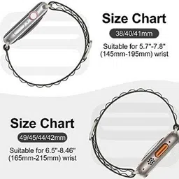 HiWatch Alpine Loop Nylon Bands/Straps Compatible with Watch 49mm 45mm 44mm 42mm Men & Women, Adjustable Strap with Metal G-Hook Premium Strap in white color for iWatch Ultra Series SE 8 7 6 5 4 3 2 1 (Only Alpine Loop Strap for Apple iWatch, Watch NOT Included) Smart Watch Strap image 2