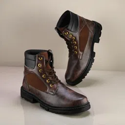 Men’s Indoor Outdoor Boots | Everyday Comfort Lace Up Boots Boots For Men-image-65