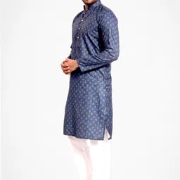 welcy Men Cotton Silk Kurta Pyjama Set image 4