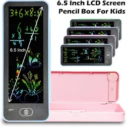 zirak 2 Pcs Smart LCD Writing Pad cum Pencil Box for Kids – Creative Learning Drawing image 4