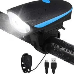 Fitness Scout Rechargeable Bicycle Horn & LED Light with USB LED Front Light-image-4