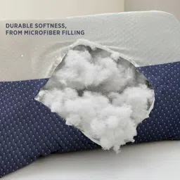 la verne Microfibre Sleeping Pillow Pack of 2 Solid QUILTED image 4