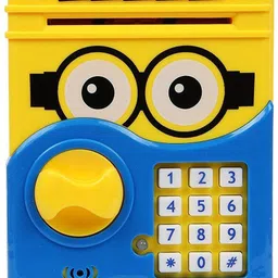 trend setter Minnion characters Money Safe Password Coin Piggy Kiddy Savings Bank (Colour, Style & Pics may vary) Coin Bank-picture-24