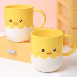 Market99 Yellow Color Plastic Cup (400 ml)-image-2