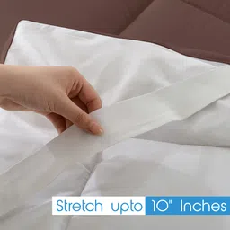 avi Single Size Mattress Topper Polycotton Breathable Mattress Cover image 3