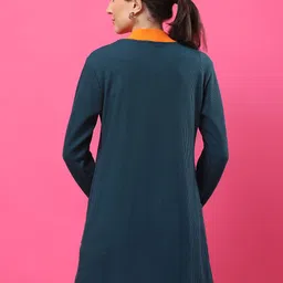 rigo Women Straight Full Sleeve Green Shrug image 2