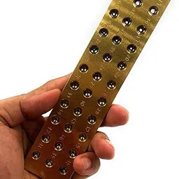 houf Brass Wire Drawplate Carbide Insert 30 Holes Round0.12mm-2.90mm(11-40SWG)Die Set Punch Plier image 3