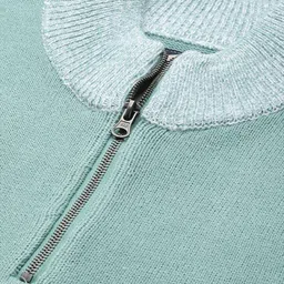 roadster Men Solid Blue Sweater image 2