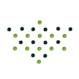 Comet Busters Green Stone-Studded Bindis - 24 Pcs-picture-40