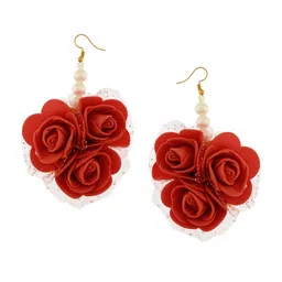 Silvermerc Designs Floral Pearl-Beaded Haldi & Mehendi Jewellery Set image 3