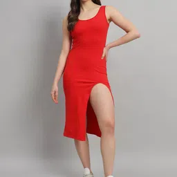 SCORPIUS Bodycon Cotton Midi Dress-picture-23