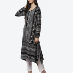 Biba Black A-Line Midi Dress image 4