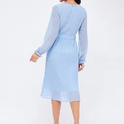 Harpa Bell Sleeves Tie Up Fit & Flare Midi Dress image 5