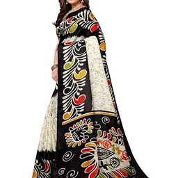 KALINI Abstract Printed Art Silk Saree image 2