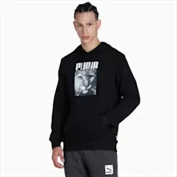 Cat Graphic Men's Regular Fit Hoodie-image-5