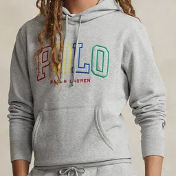 Polo Ralph Lauren Typography Printed Hooded Fleece Pullover Sweatshirt image 1
