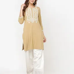 Lakshita Floral Yoke Design Sequinned Indie Prints Kurta-picture-37