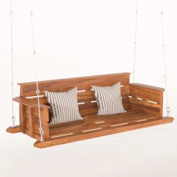 ad planet Traditional Solid Wood Swings in Honey Finish image 2