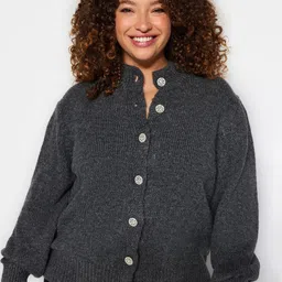 Trendyol High Neck Cardigan Sweaters-picture-43