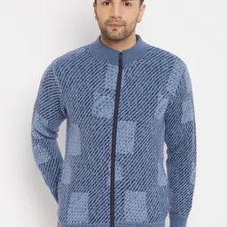Duke Striped Acrylic Front-Open Sweaters-picture-18